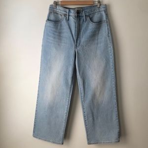 Madewell The Perfect Vintage Wide-Leg Crop Jean Size 30